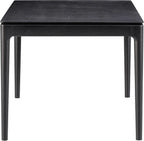 Mingle 55 Inch Modern Rectangular Dinner Table Burnt Black