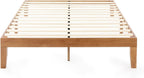 Queen Solid Pine Platform Bed With Slats No Box Spring