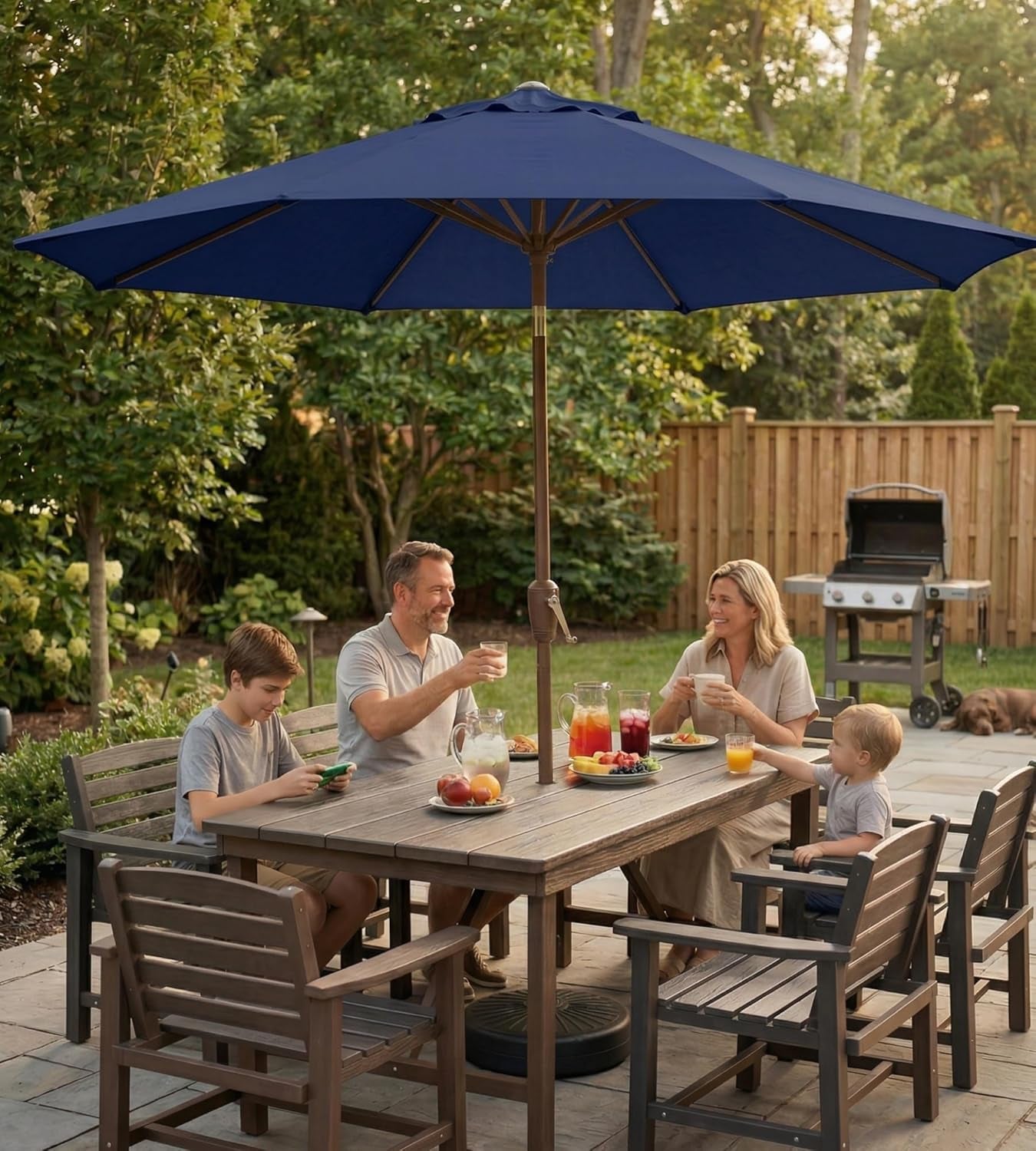 TenFoot Patio Umbrella With Crank Tilt Weather proof