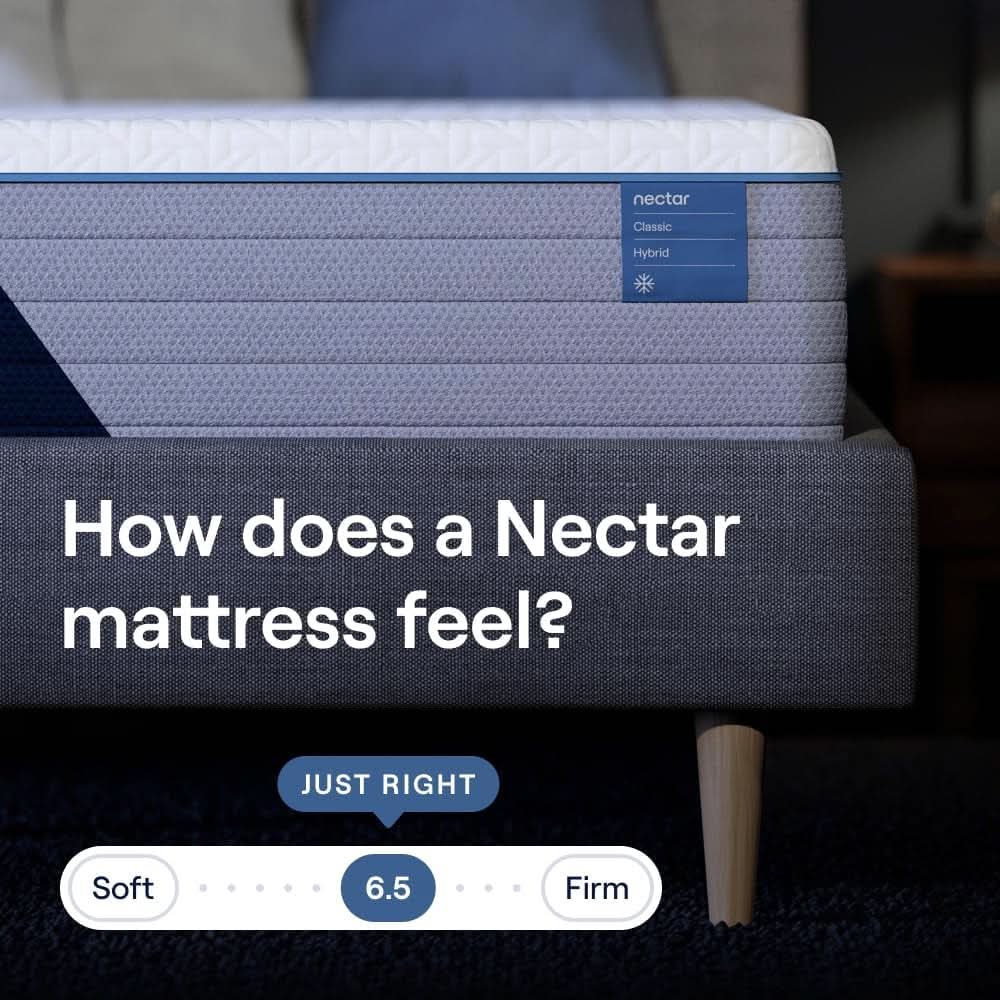 Classic Hybrid Queen Mattress Featuring Memory Foam Comfort