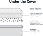 Cooling Gel Memory Foam Queen Mattress for Ultimate Comfort