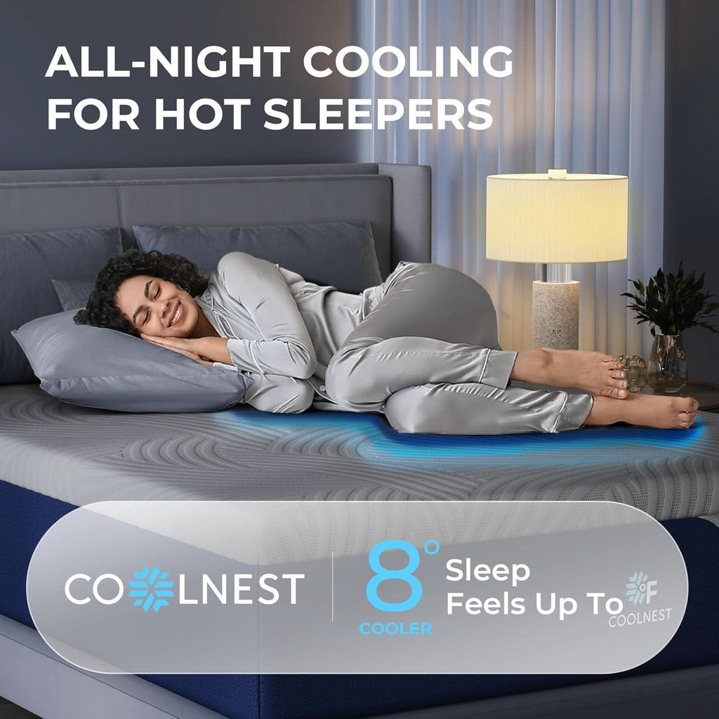 Cooling Gel Queen Size Mattress with Pressure Relief