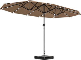 14.4Ft Double Sided Outdoor Umbrella With Lighting