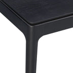 Mingle 55 Inch Modern Rectangular Dinner Table Burnt Black