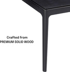 Mingle 55 Inch Modern Rectangular Dinner Table Burnt Black